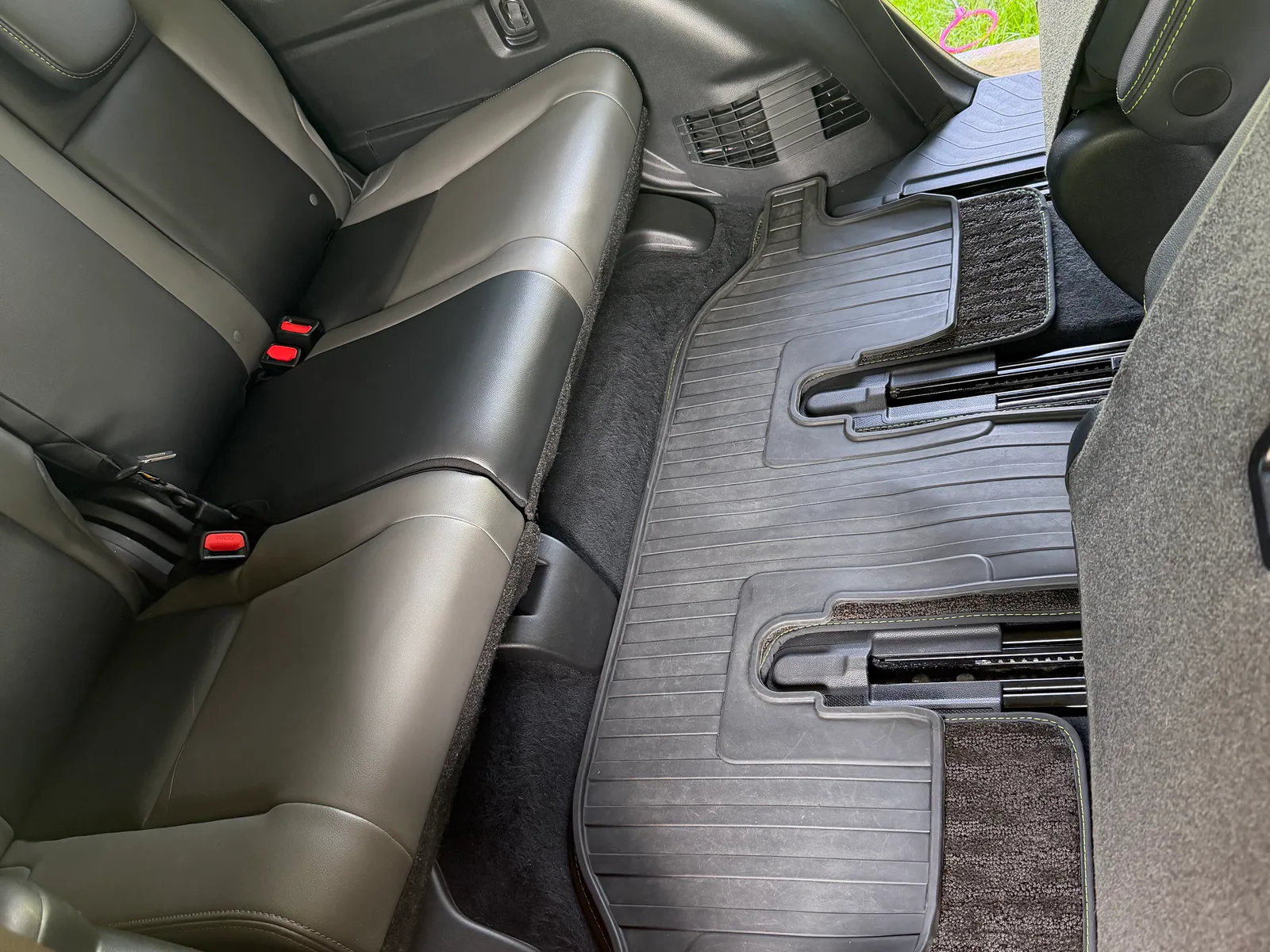 Subaru third-row floor area after detailing.